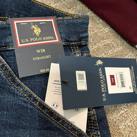 U.S. Polo Assn. Men's Dark Blue Jean Shorts - Picture 2 of 5